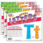 TREND Colorful Patterns 4" Play Combo Ready Letters&reg;, 3 Packs T-79756-3