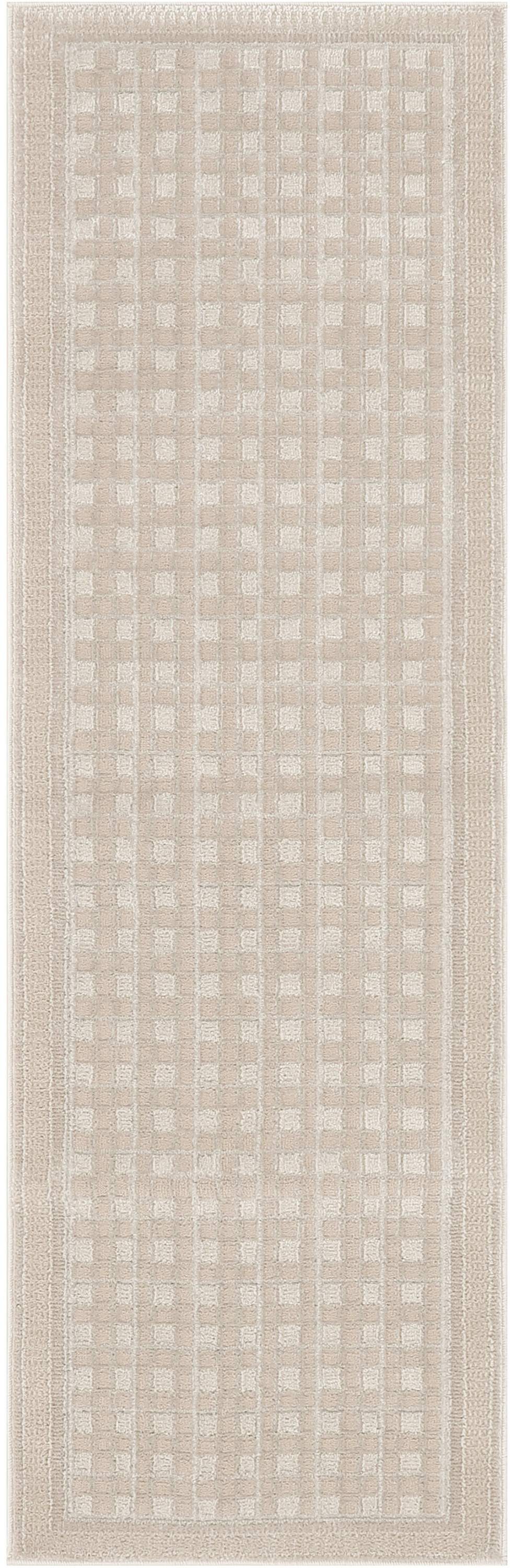 Nourison Nordic 2' x 6' Beige Modern Indoor Rug