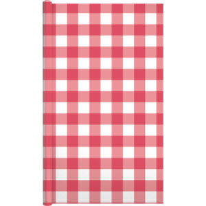 Cottage Gingham Red Bulletin Board Paper Roll, 47.25" x 25'
