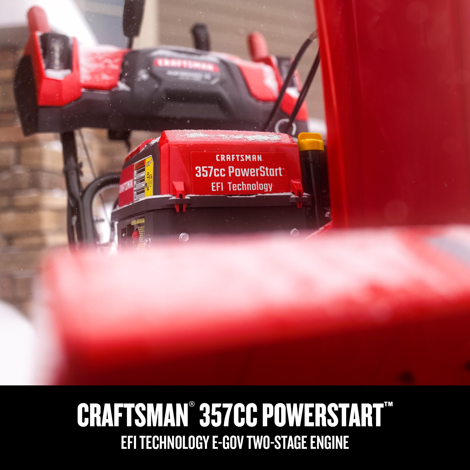 CRAFTSMAN 28-in. 357-cc Two-Stage Gas Snow Blower focused in on 357cc powerstart