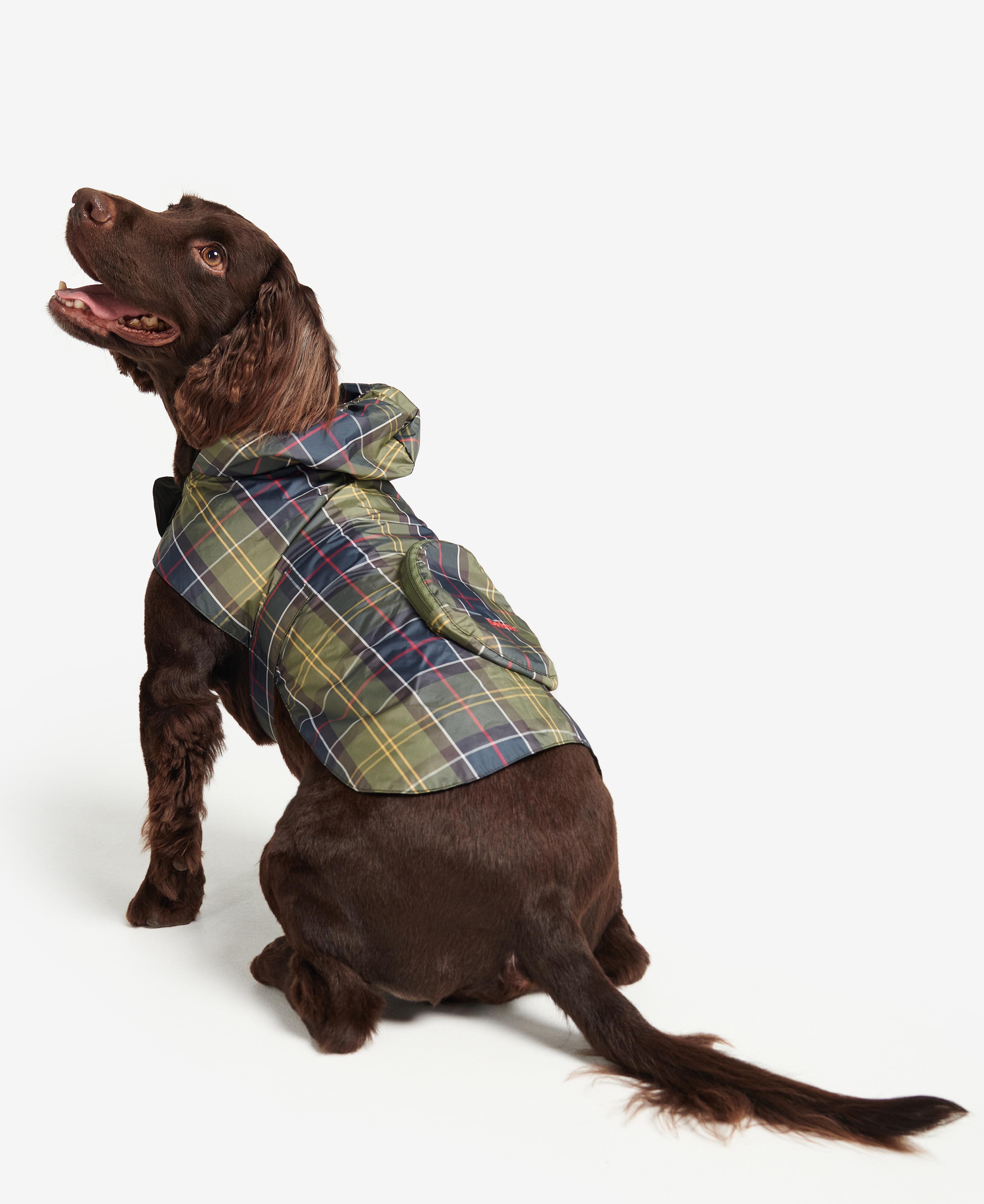 Packable Tartan Dog Coat image number 1