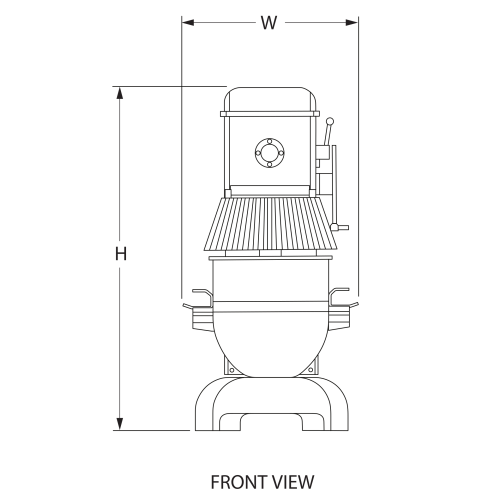 Engineering front view