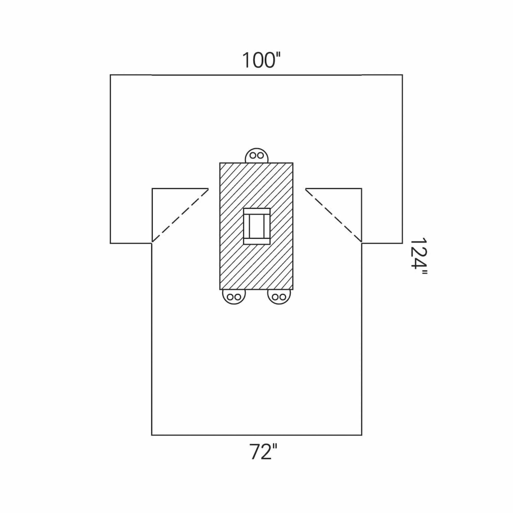 Halyard Sterile Laparotomy Abdominal Drape, 100 x 72 x 124 Inch