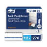 Tork, PeakServe® Continuous™ Premium, Folded Towel, 1 ply, White