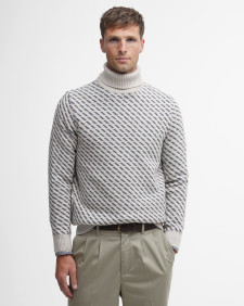 Maglione Masham a collo alto con risvolto 