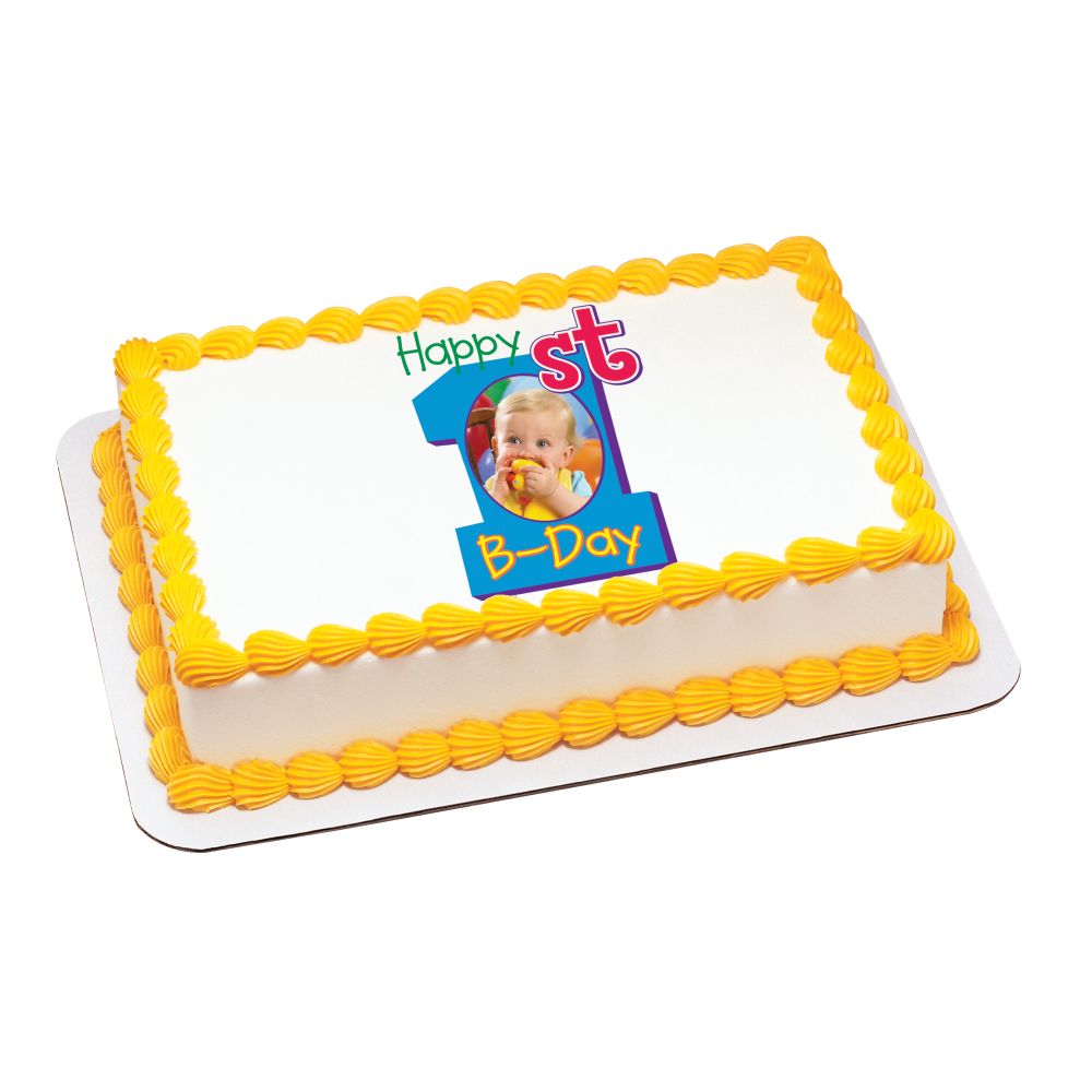 Image Cake Happy First Birthday One