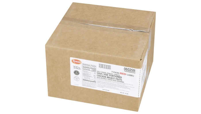 Tyson Red Label® Precision Cooked™ Fully Cooked Unbreaded All Natural* Sous Vide Chicken Breast Filets, 4.5 oz._image_5
