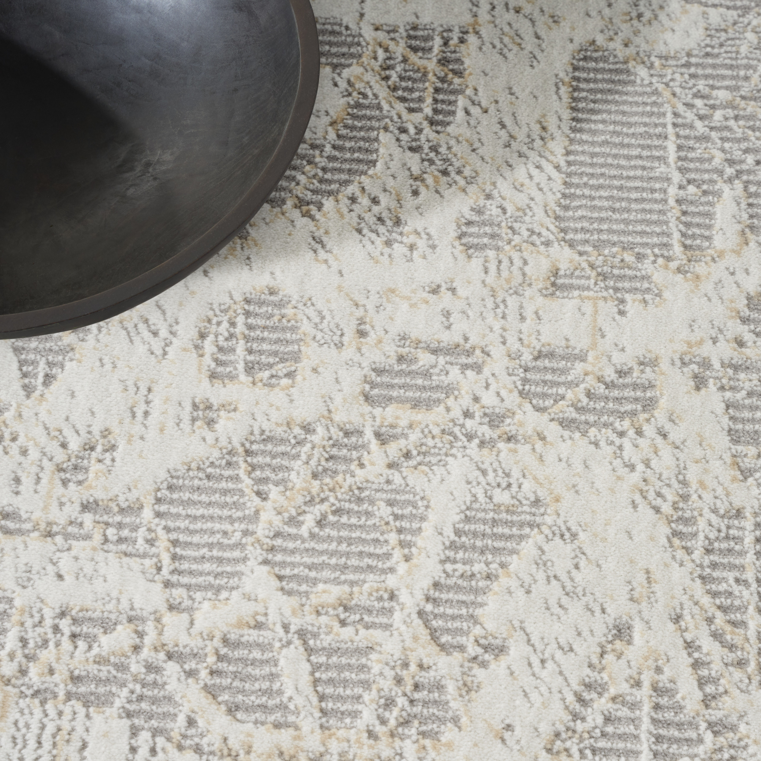 Calvin Klein CK950 Rush 8' x 10' Grey Ivory Modern Indoor Rug