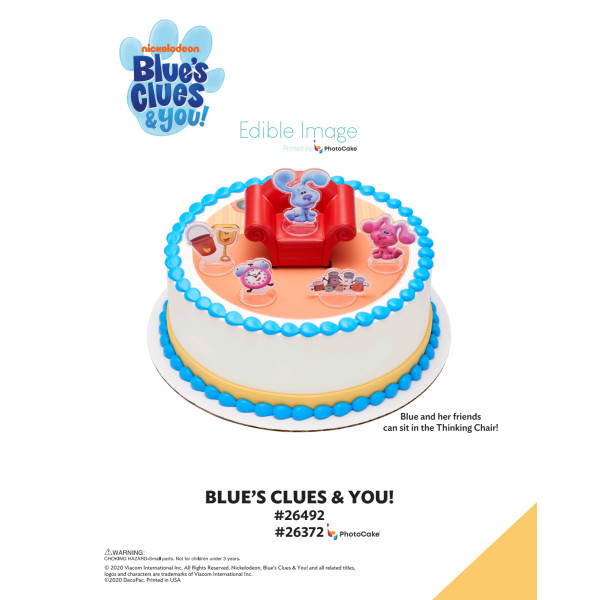 Blue's Clues & You! The Magic of Cakes® PhotoCake® Enhanced Round Background Page