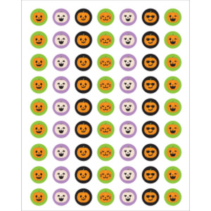 Halloween Pumpkins Mini Stickers, Pack of 378