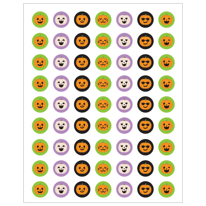 Halloween Pumpkins Mini Stickers, Pack of 378