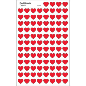 Red Hearts superShapes Stickers, 800 ct
