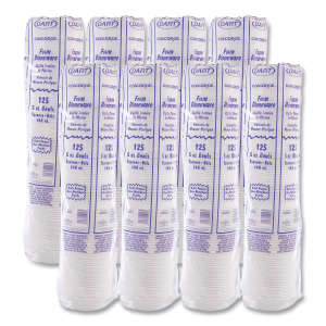 Dart, Concorde Non-Laminated Foam Dinnerware, Bowl, 5 oz, White