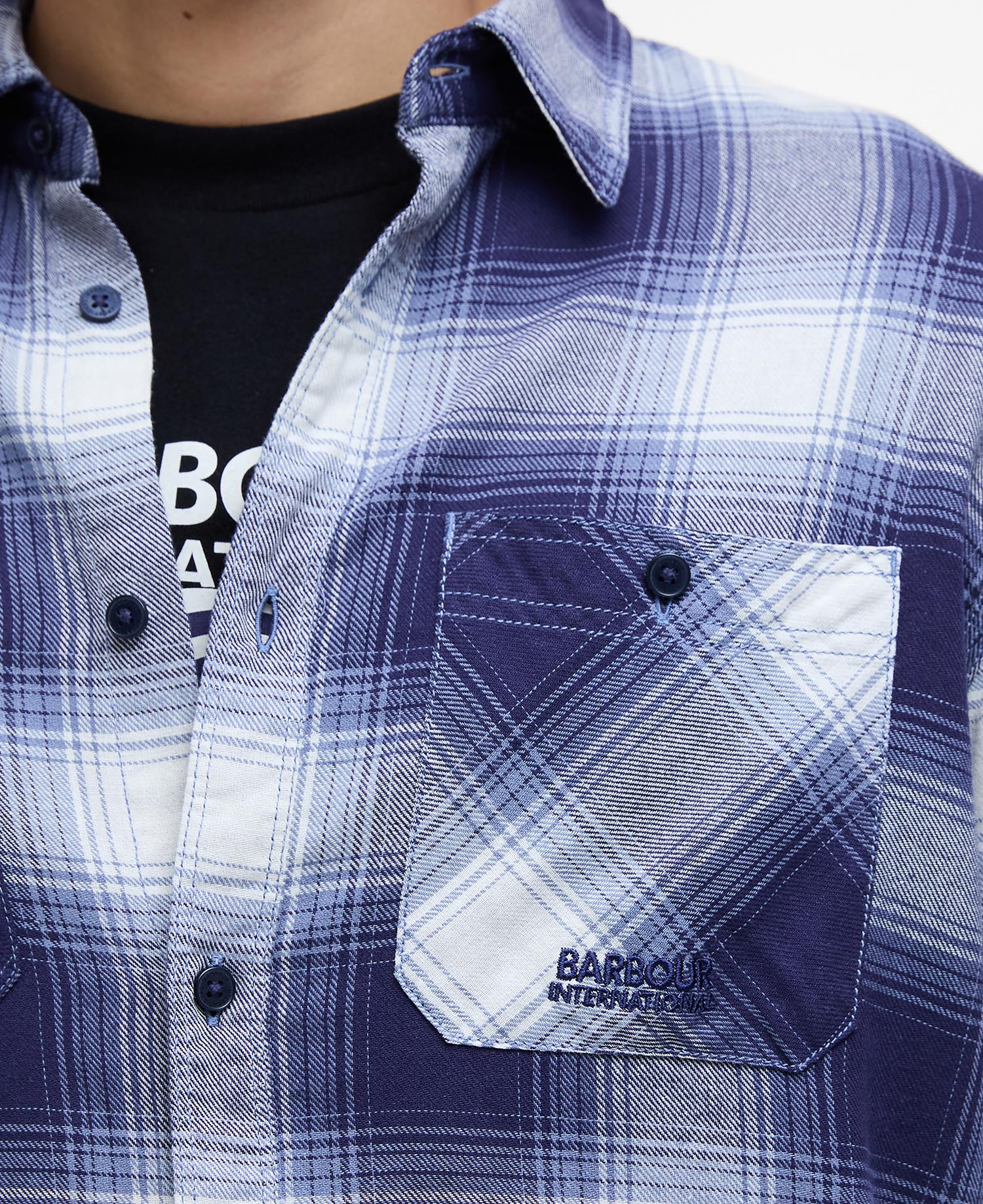 Camicia a quadri Buffalo a maniche lunghe image number 4