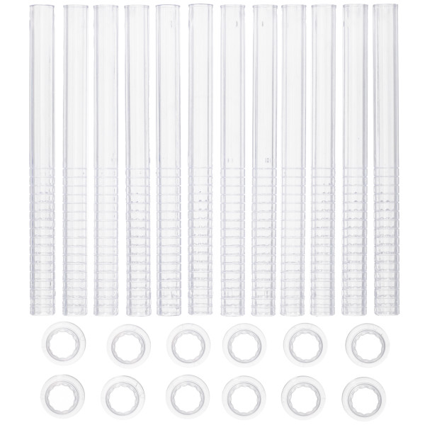 9" Frosted Scored Column with Collar Pillar