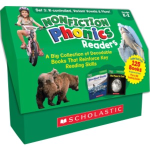 Nonfiction Phonics Readers: R-controlled, Variant Vowels & More, Multiple-Copy Set, 125 Books