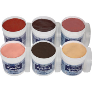 Modeling Dough, 6 Multi-Cultural Assortment, 1 lb. Per Color, 6 Pieces
