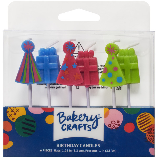 Party Hats Shaped Candles