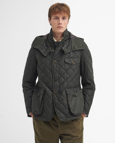 Barbour x TO KI TO Driving Quilted Waxed Jacket