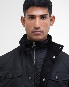 Ogston Waxed Jacket Black-Classic