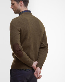 Essential Crew-Neck Jumper Willow Green