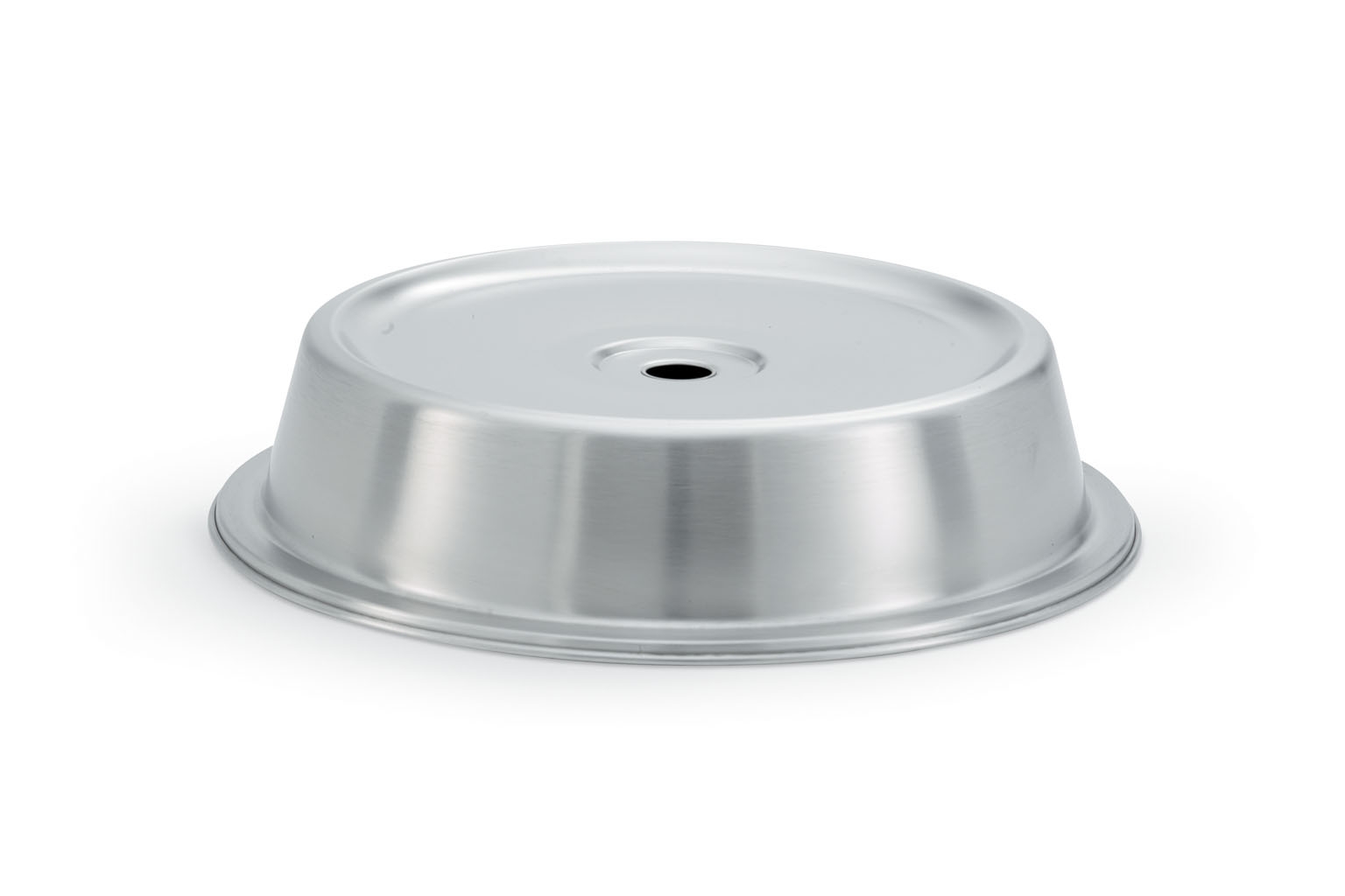 Stainless steel dome plate cover in satin finish for 12 1/16 to 12 1/8