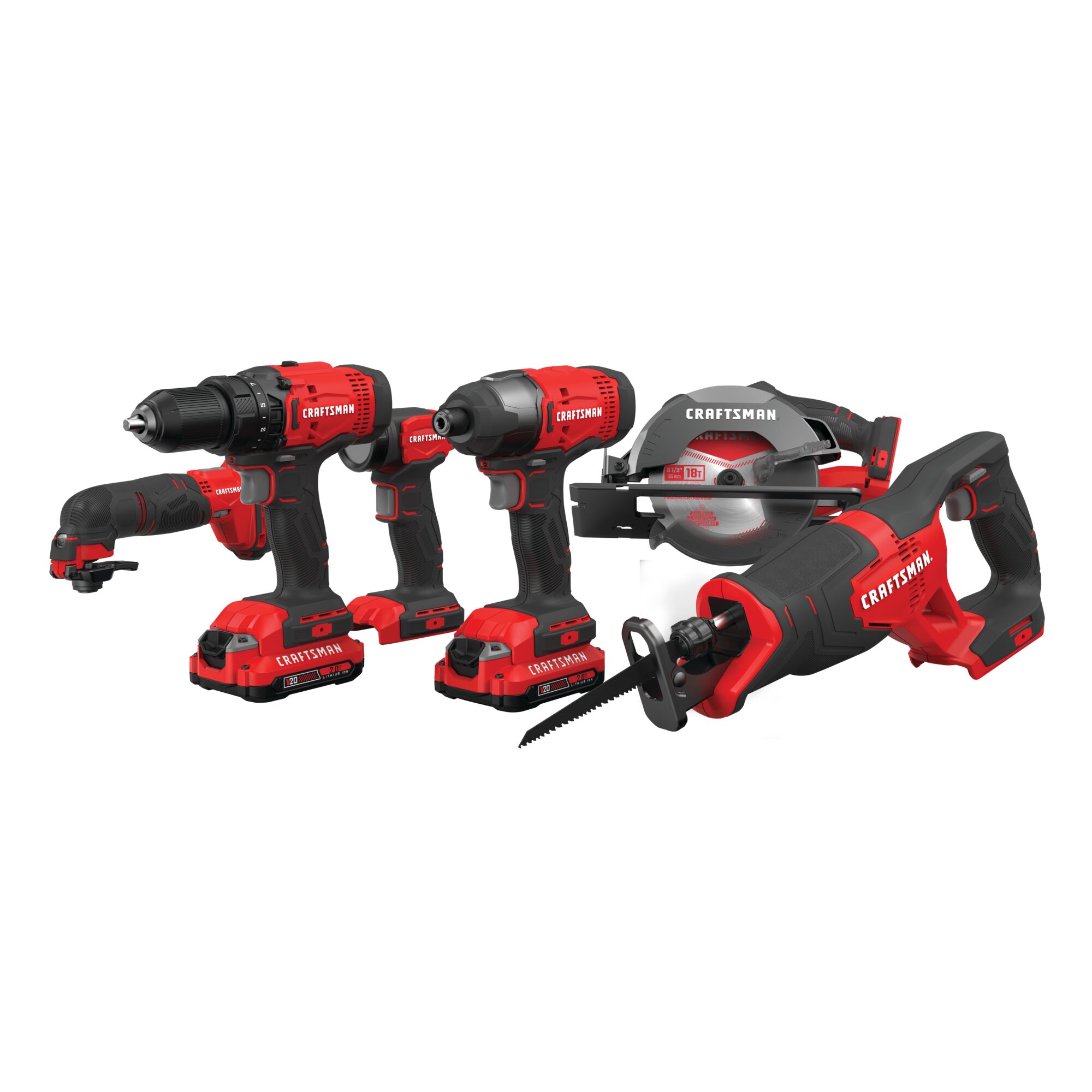 View of CRAFTSMAN Combo Kits: Power Tools on white background