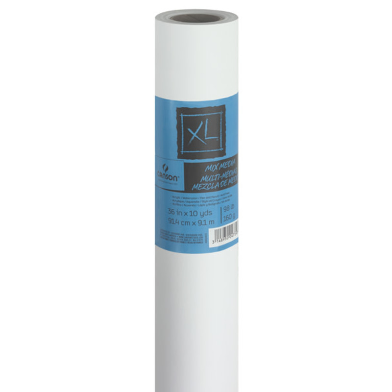 Mixed Media Paper Roll, 98lb, 36in x 10yd