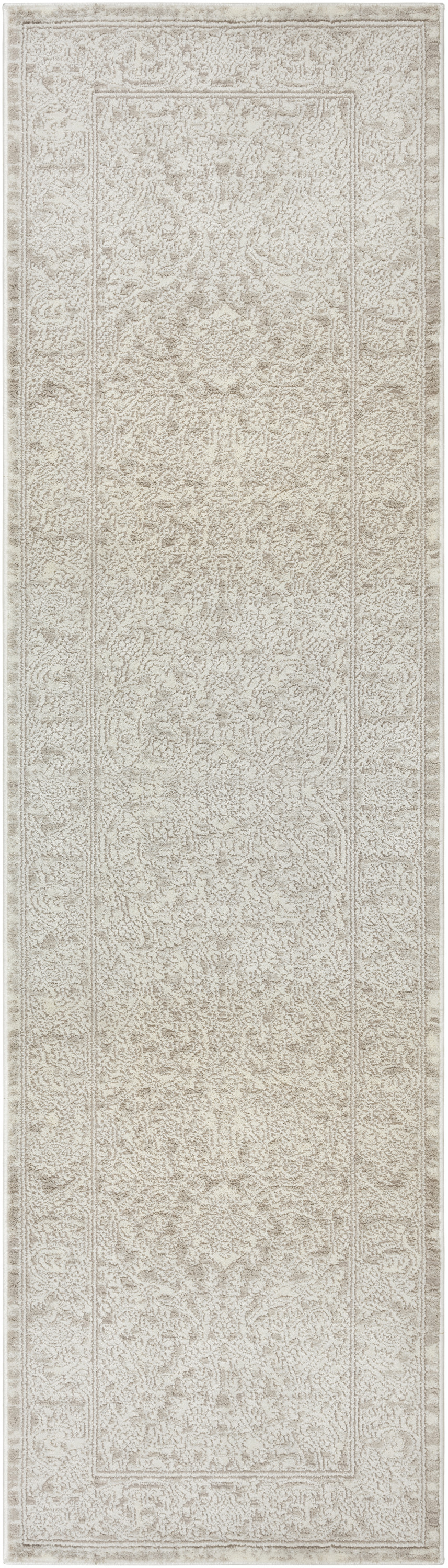Nourison Eco Cycle 2'2" x 7'6 Ivory Beige Vintage Indoor Rug