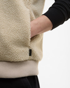 Ryefeld Fleece Gilet Light Stone