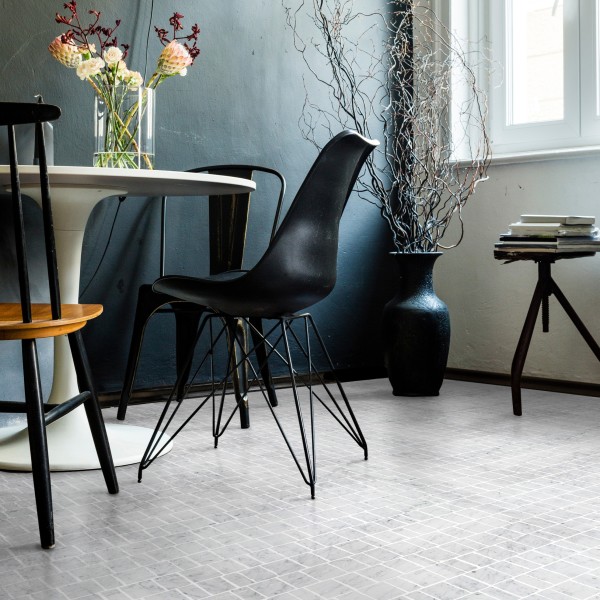 lapidary | rough cut mosaic sheet | carrara (standard joint) 