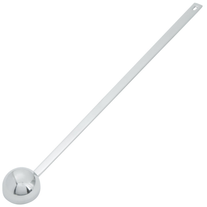 1-tablespoon round stainless steel measuring spoon with long handle