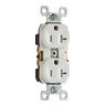 Straight Blade Duplex Receptacle, Commercial Grade, Tamper-Resistant, 20A, 125V, 2P3W, Gray