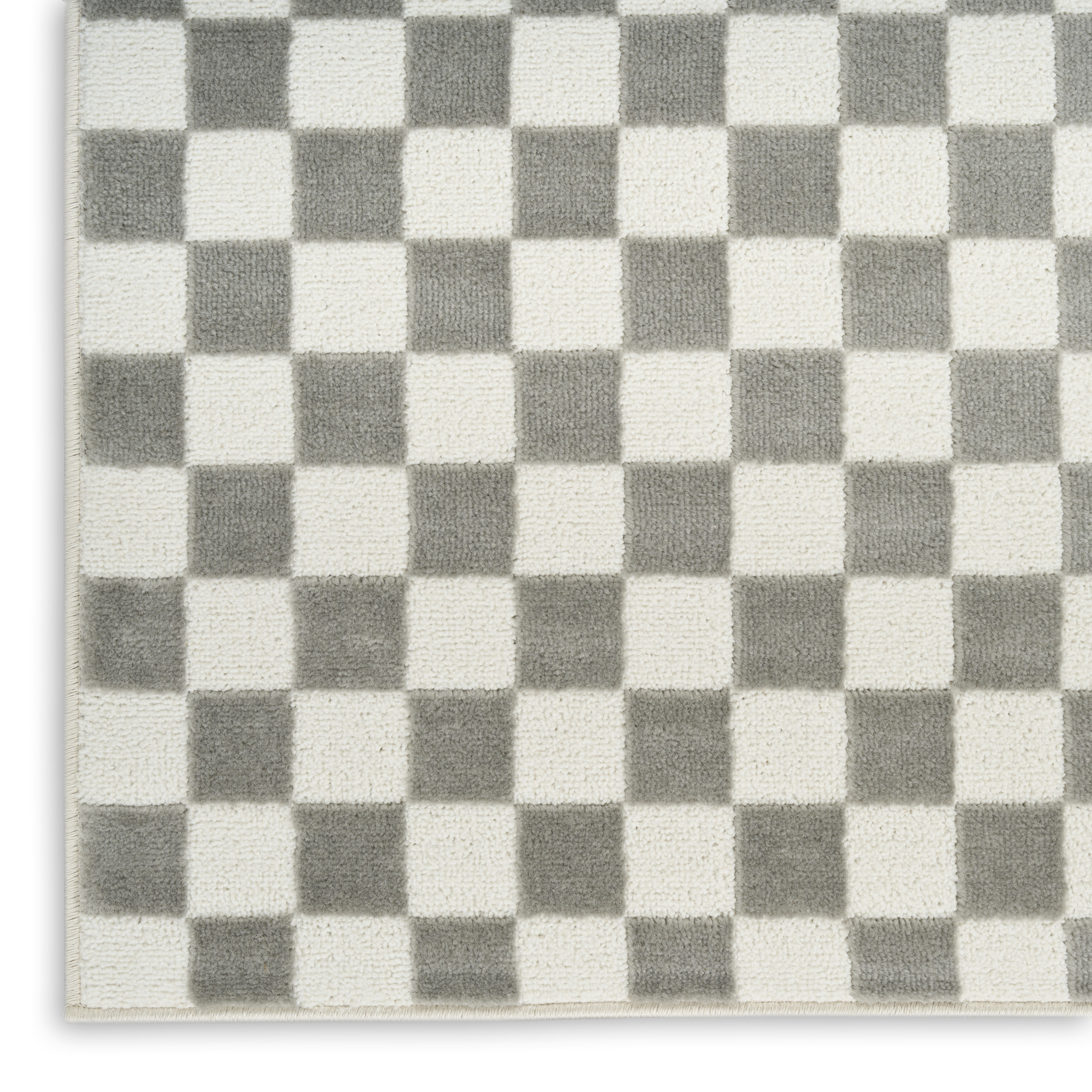 Nourison Serenity Home 7'10" x 9'10" Ivory Grey Modern Indoor Rug