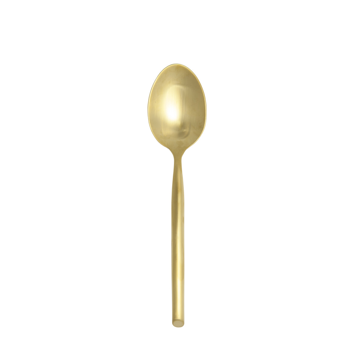 Capri Brushed Gold Dessert/Oval Soup Spoon 7.5"