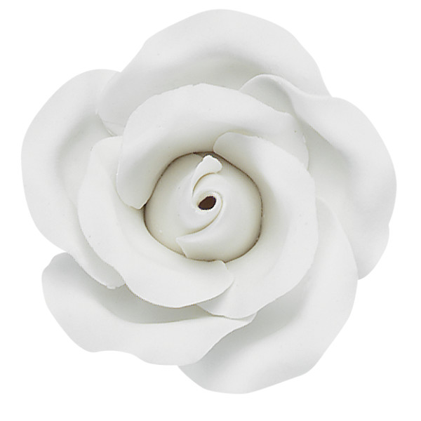 White Rose Gum Paste Flowers