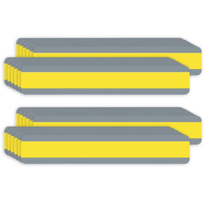 Double Wide Sentence Strip Reading Guide, 1-1/4" x 7-1/4", Yellow, 12 Per Pack, 2 Packs