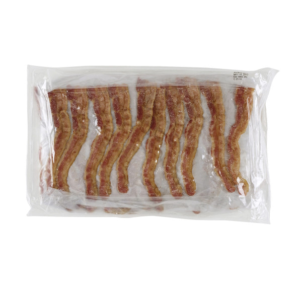 FAST 'N EASY(r) Bacon, Fully Cooked, Thick, 300 slice . C1CB - Front Center Inner Pack (Hi Res)