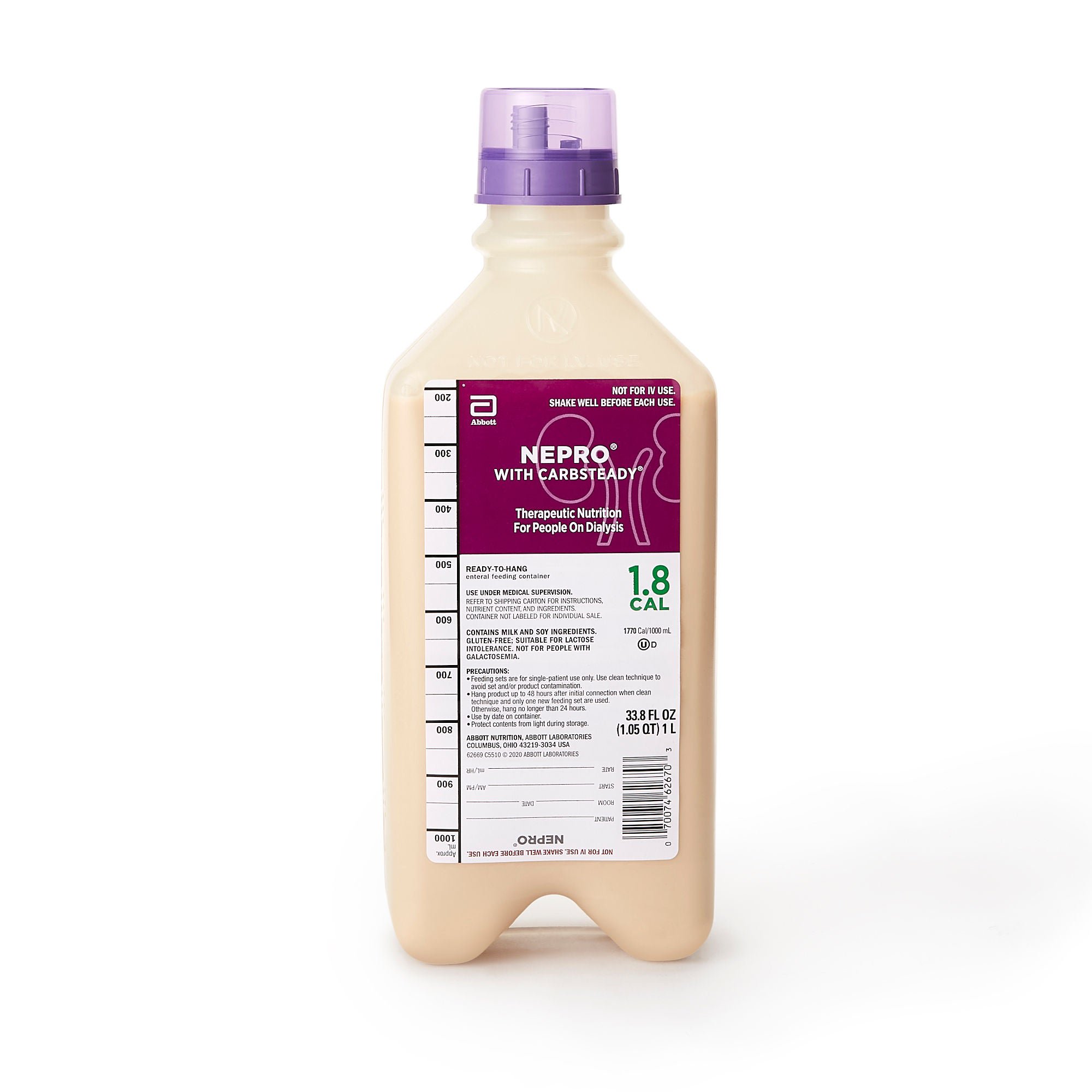Nepro® with Carbsteady® Vanilla Tube Feeding Formula, 33.8-ounce Carton
