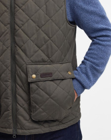Fernwood Quilted Gilet Dark Olive