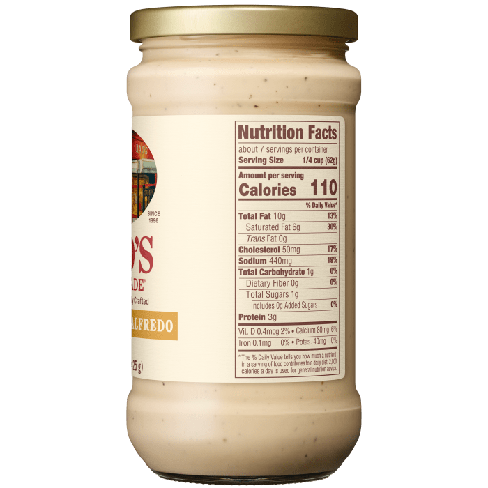 Four Cheese Alfredo Sauce, 15 oz - Right Image
