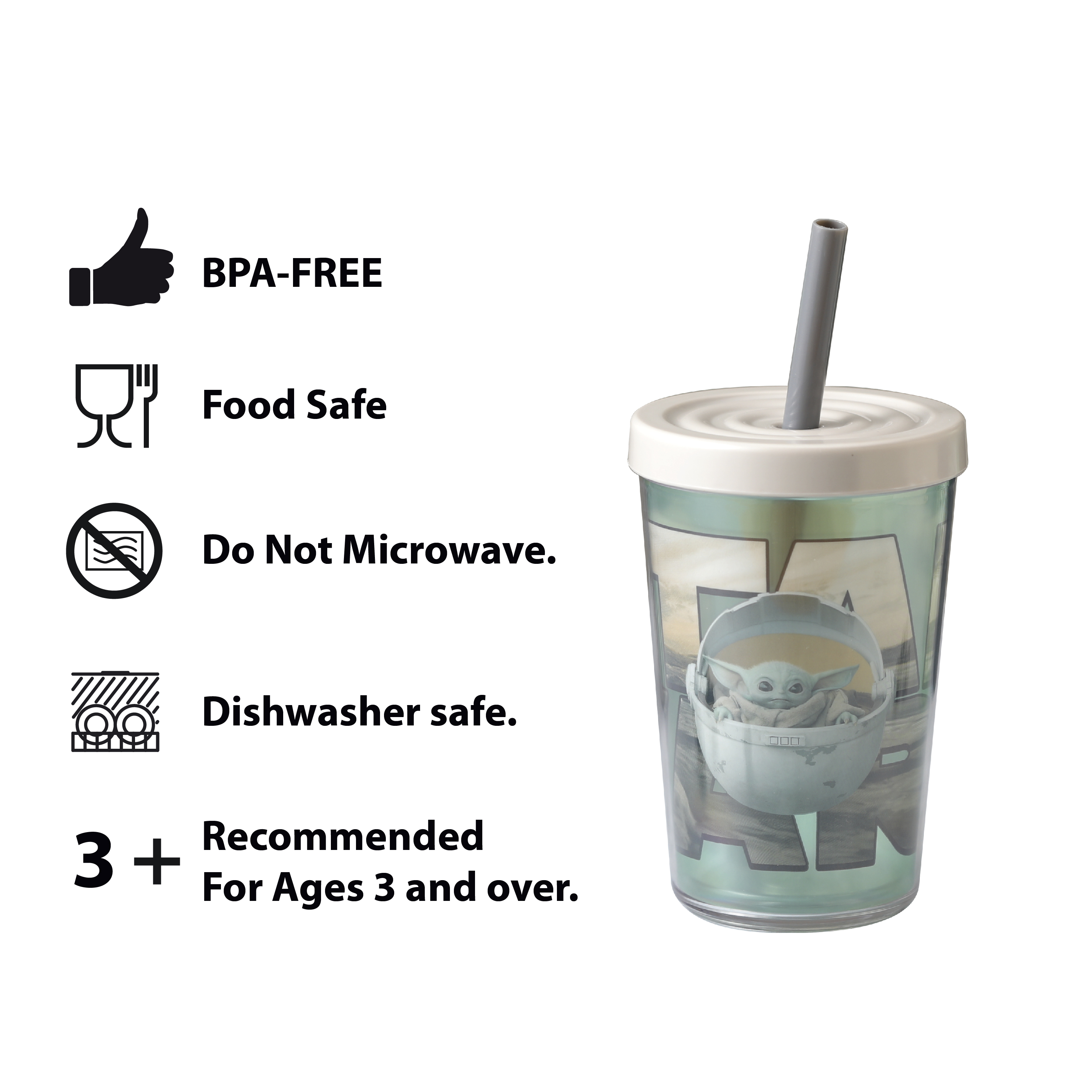 Star Wars: The Mandalorian Reusabe Double-Wall Insulated Tumbler, The Mandalorian slideshow image 5 Star Wars: The Mandalorian Reusabe Double-Wall Insulated Tumbler, The Mandalorian slideshow image 5