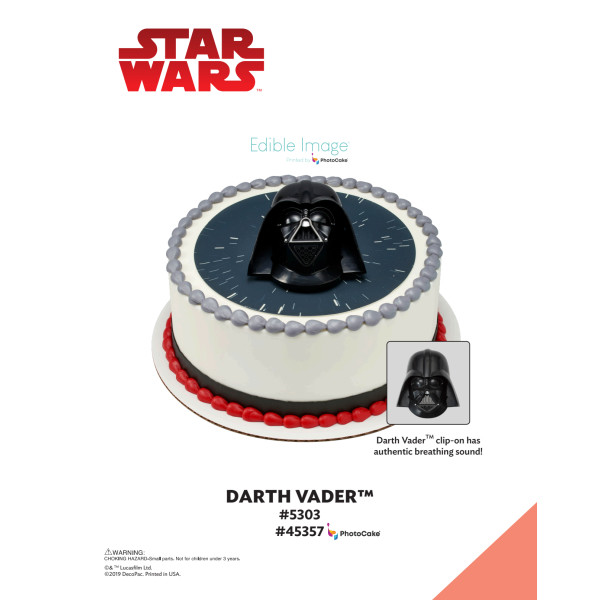 STAR WARS™ Darth Vader™ The Magic of Cakes® PhotoCake® Enhanced Round Background Page