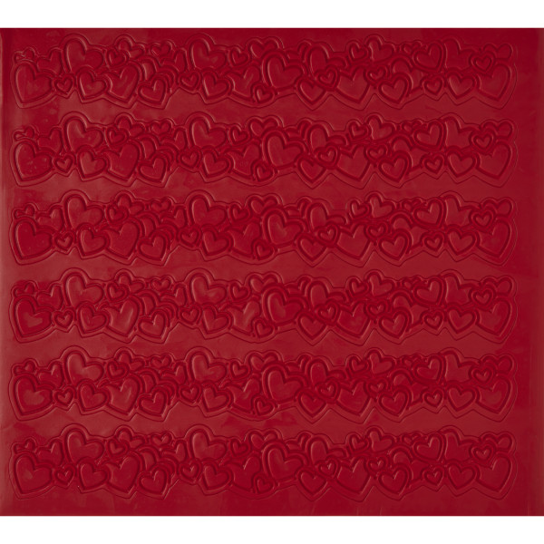 Heart Strips - Red 3 Free SugarStyle® Edible Decorations