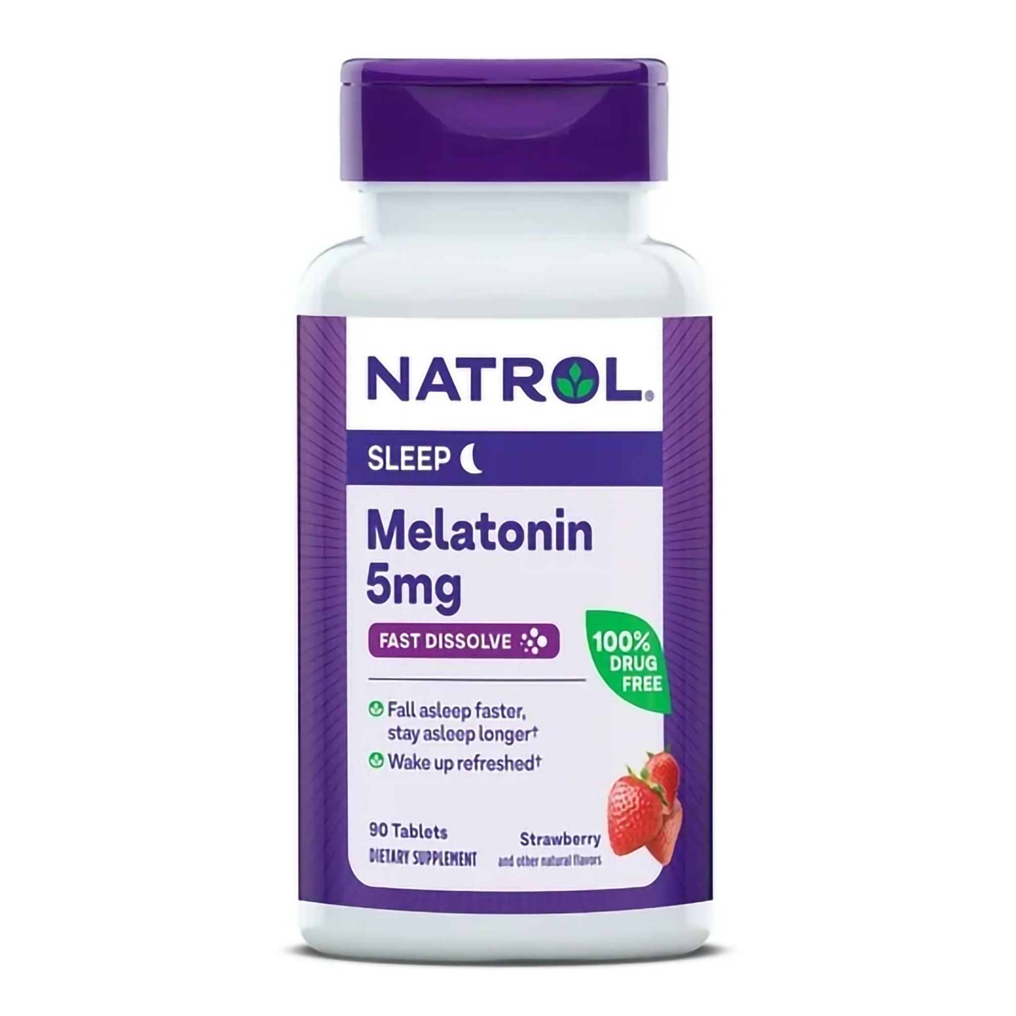 Natrol® Melatonin 5 mg Sleep Fast Dissolve Tablets Strawberry