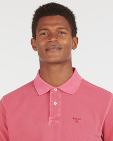 Washed-Out Sports Polo Shirt 