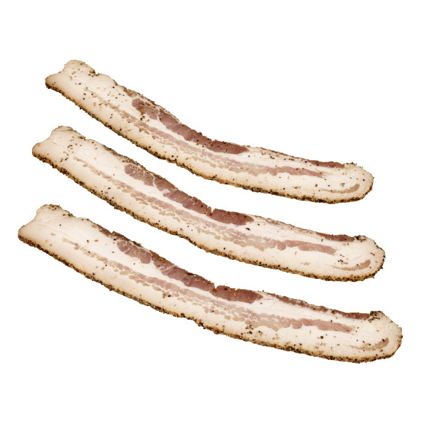 BLACK LABEL(r) Bacon, Peppered, Thick Sliced, 2/6 lb . C1C0 - Front Center Out of Package (Hi Res)