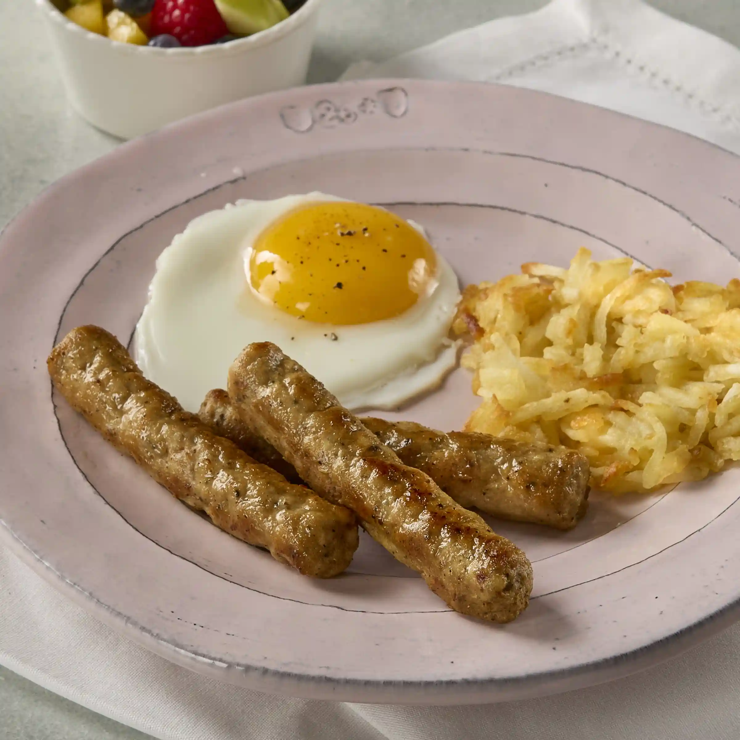 Jimmy Dean® Low Sodium Chicken Breakfast Skinless Sausage Link 0.8 oz. https://images.salsify.com/image/upload/s--H49Qi4mU--/q_25/c157461460090e8316ec6811983ab08d517f66ed.webp