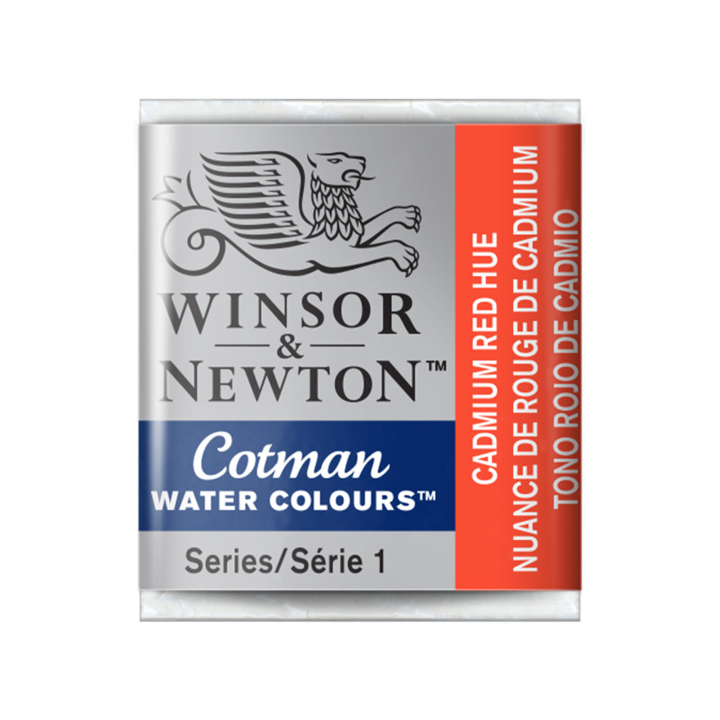 Cotman Watercolor Paint, Half Pan, Cadmium Red Hue