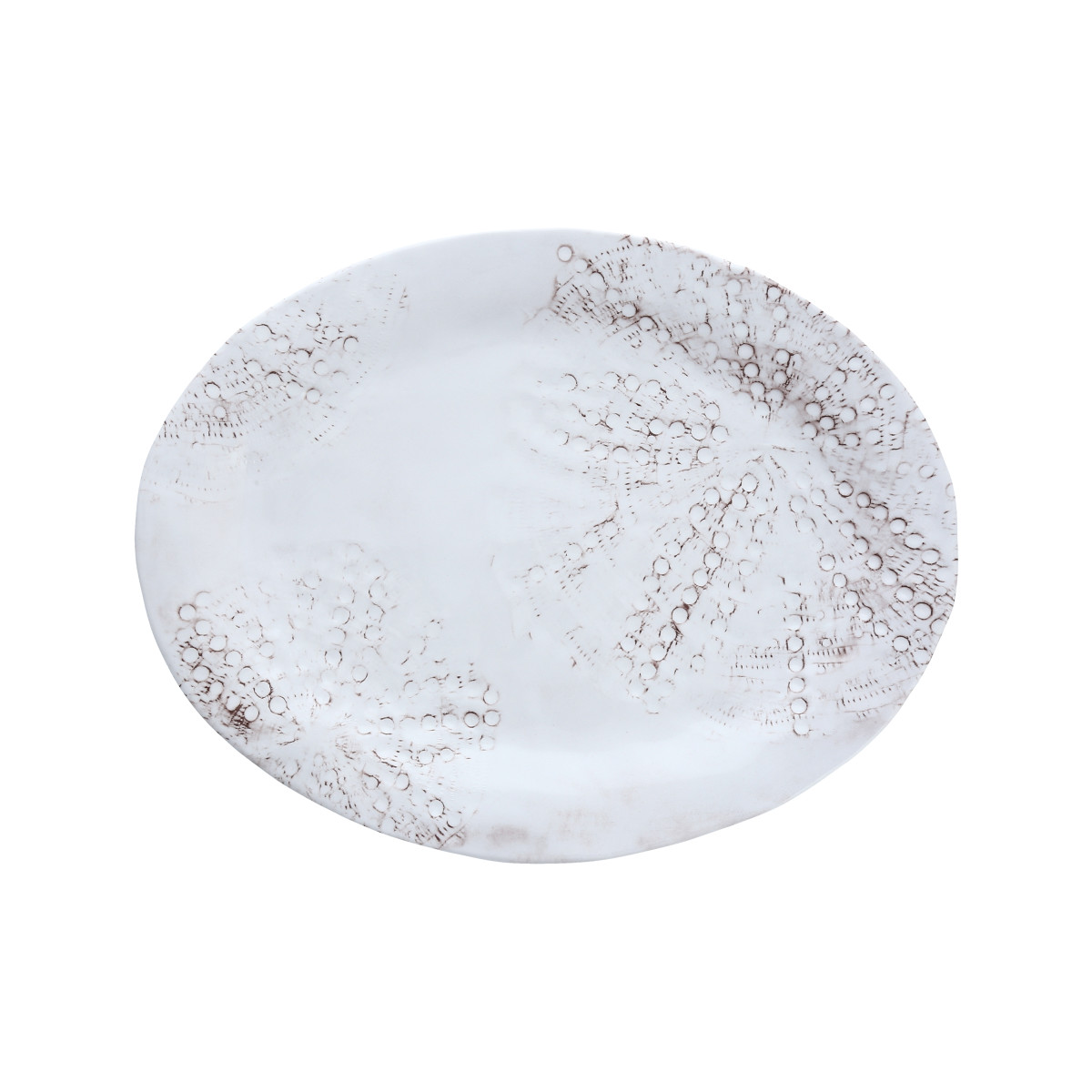 Sanibel White Oval Platter 15x12"